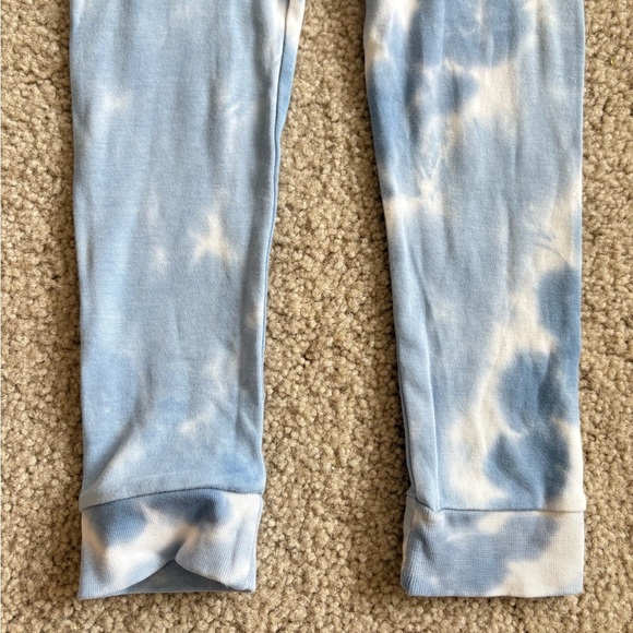 Baby Noomie 2 Piece Pima Cotton Tie Dye Blue White Pjs Pajamas Size 5 - Picture 15 of 15